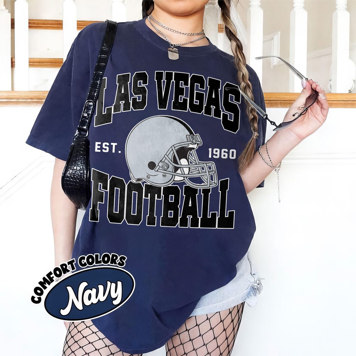 Unisex Las Vegas football vintage t-shirt for men and women