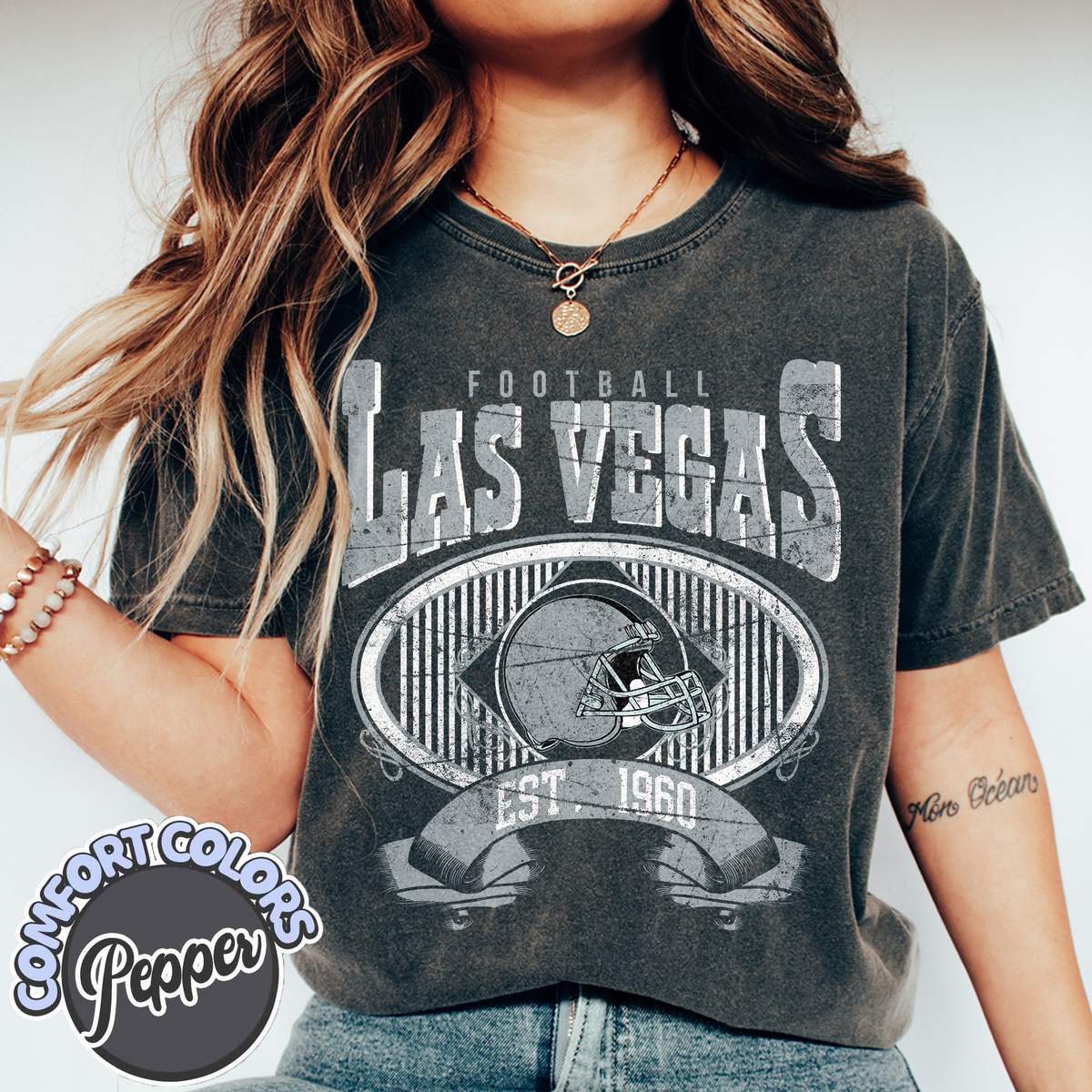 Unisex Las Vegas football vintage t-shirt for men and women