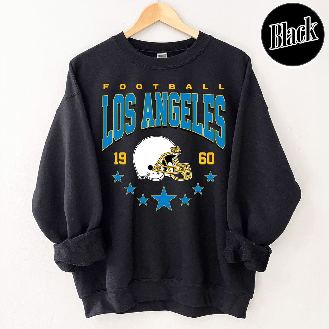 Unisex Los Angeles football vintage crewneck sweatshirt for men and women