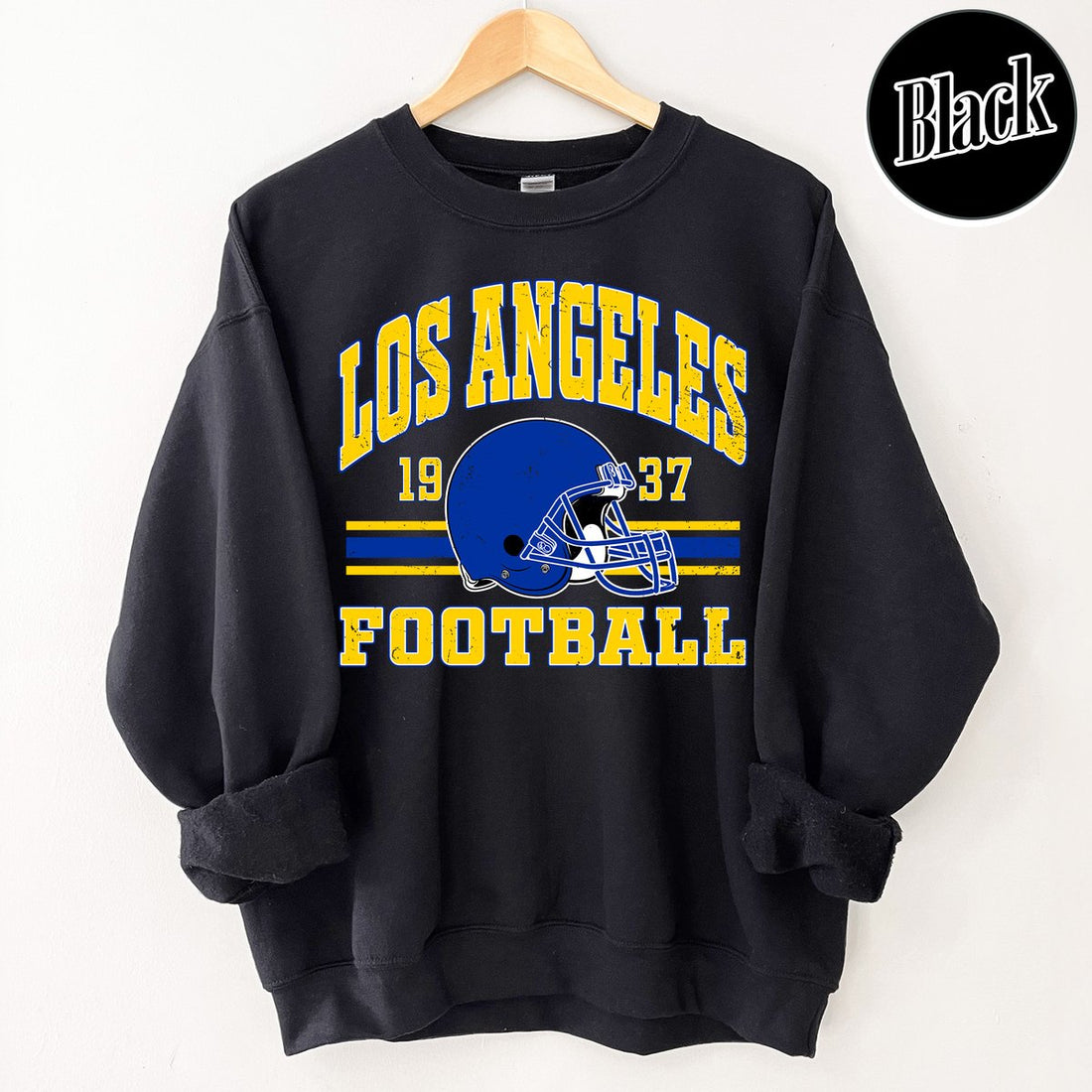 Unisex Los Angeles football vintage crewneck sweatshirt for men and women