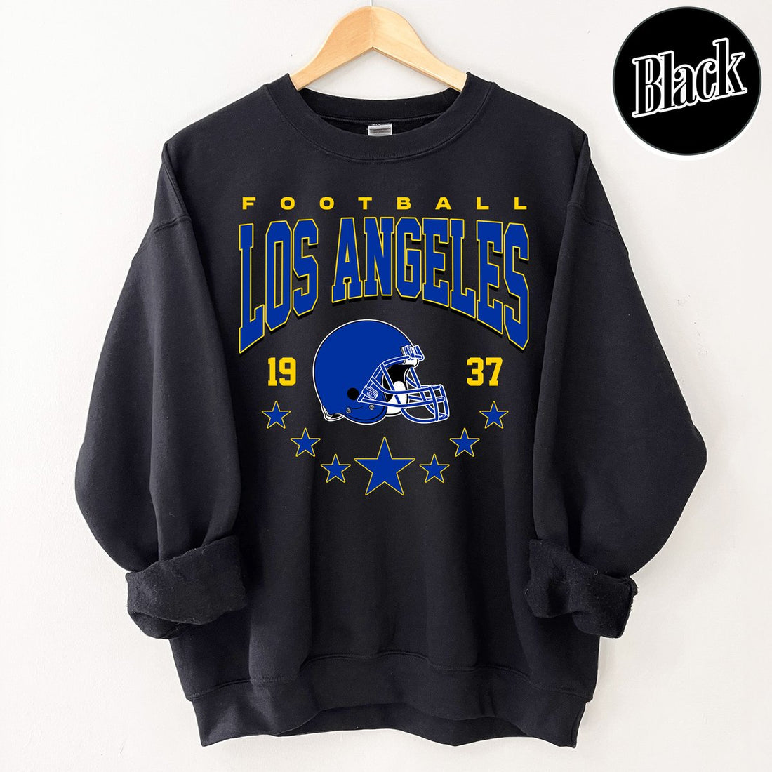 Unisex Los Angeles football vintage crewneck sweatshirt for men and women