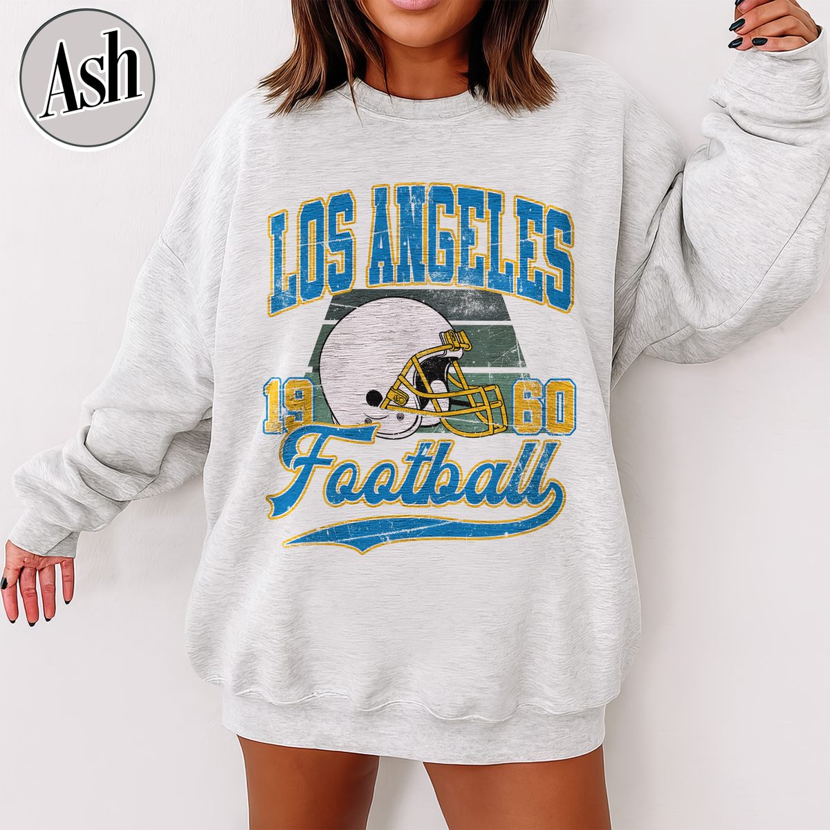 Unisex Los Angeles football vintage crewneck sweatshirt for men and women