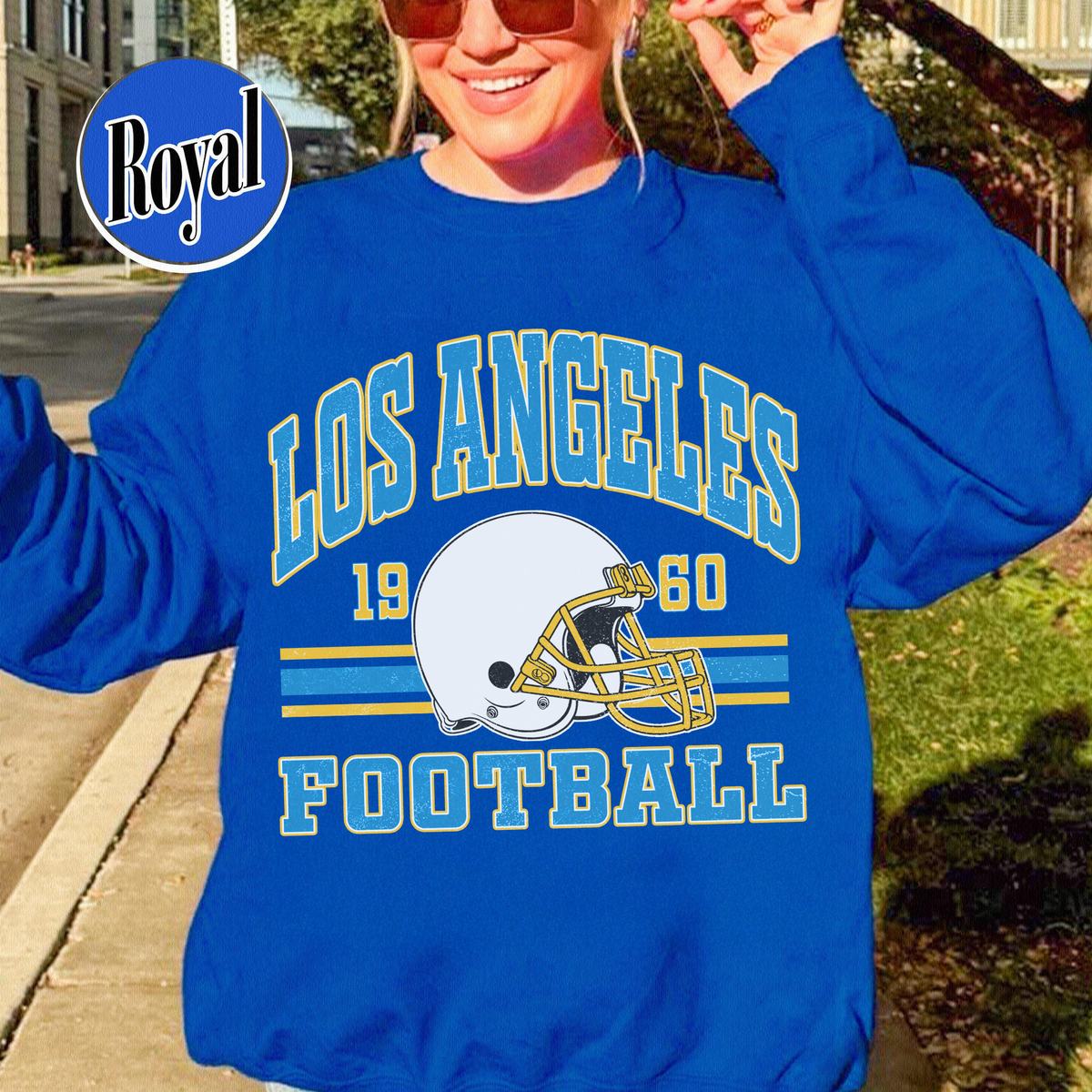 Unisex Los Angeles football vintage crewneck sweatshirt for men and women