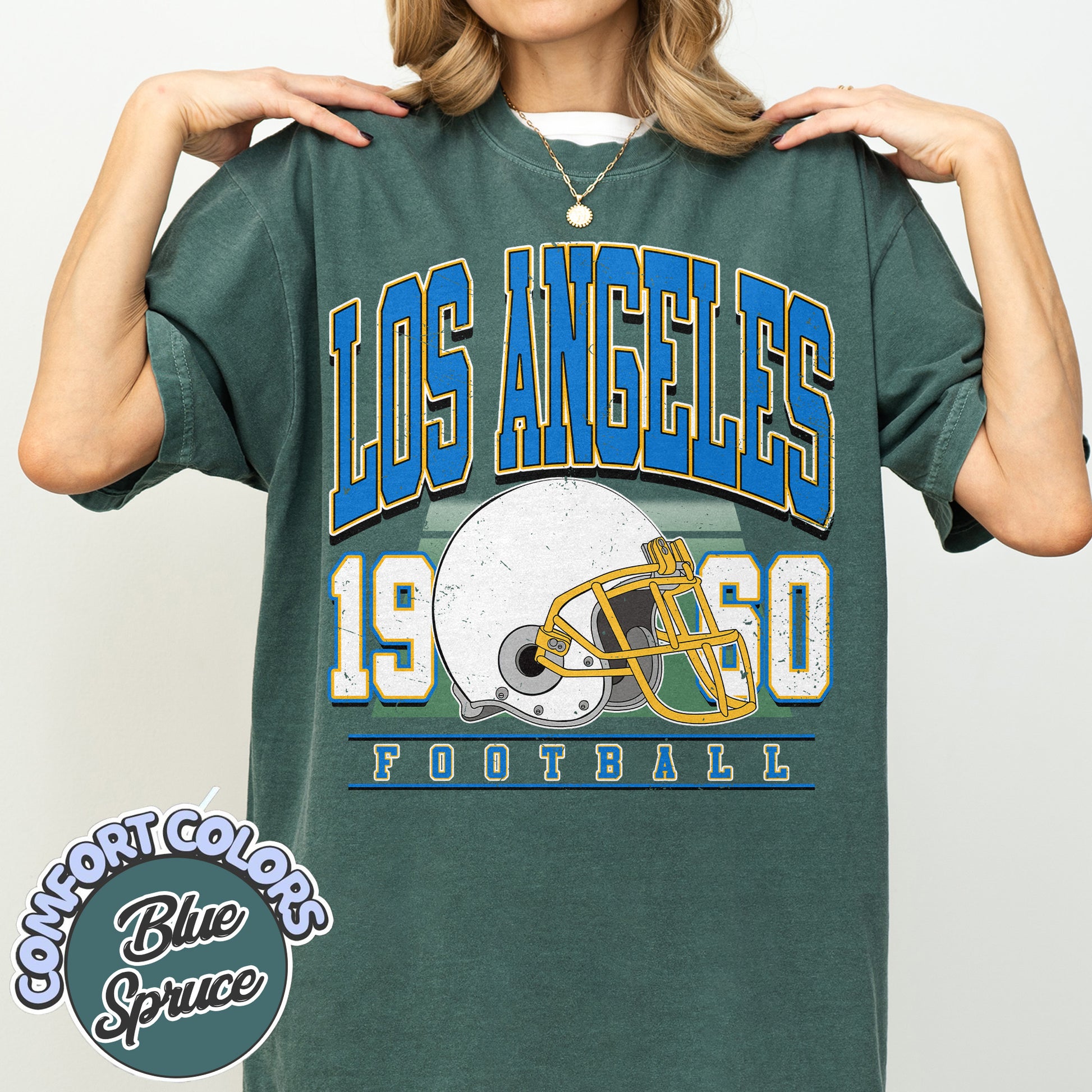 Unisex Los Angeles football vintage t-shirt for men and women