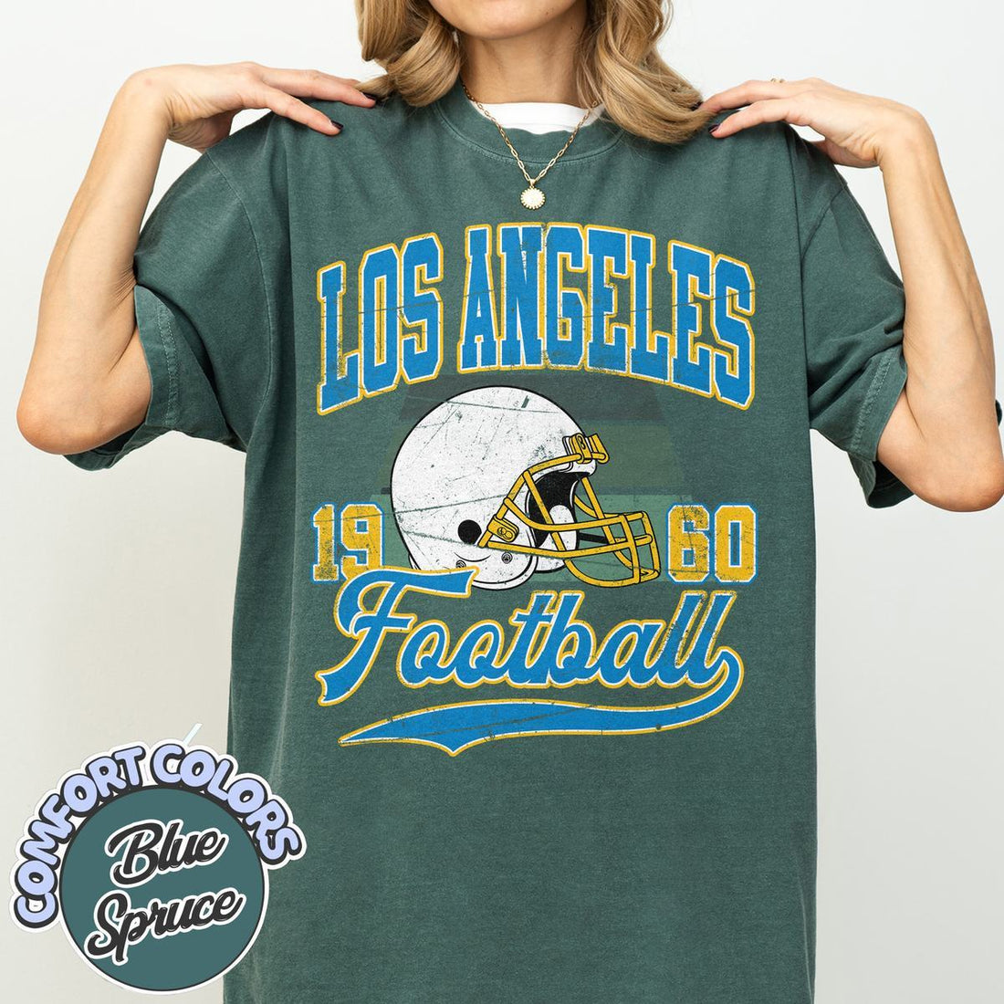 Unisex Los Angeles football vintage t-shirt for men and women