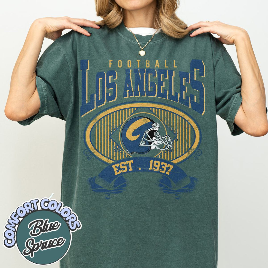 Unisex Los Angeles football vintage t-shirt for men and women