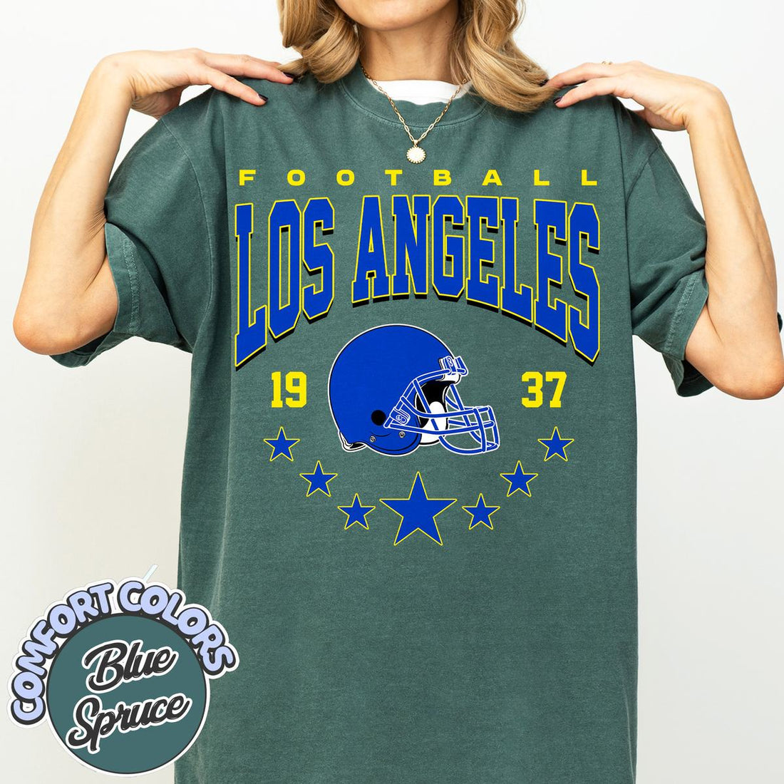 Unisex Los Angeles football vintage t-shirt for men and women