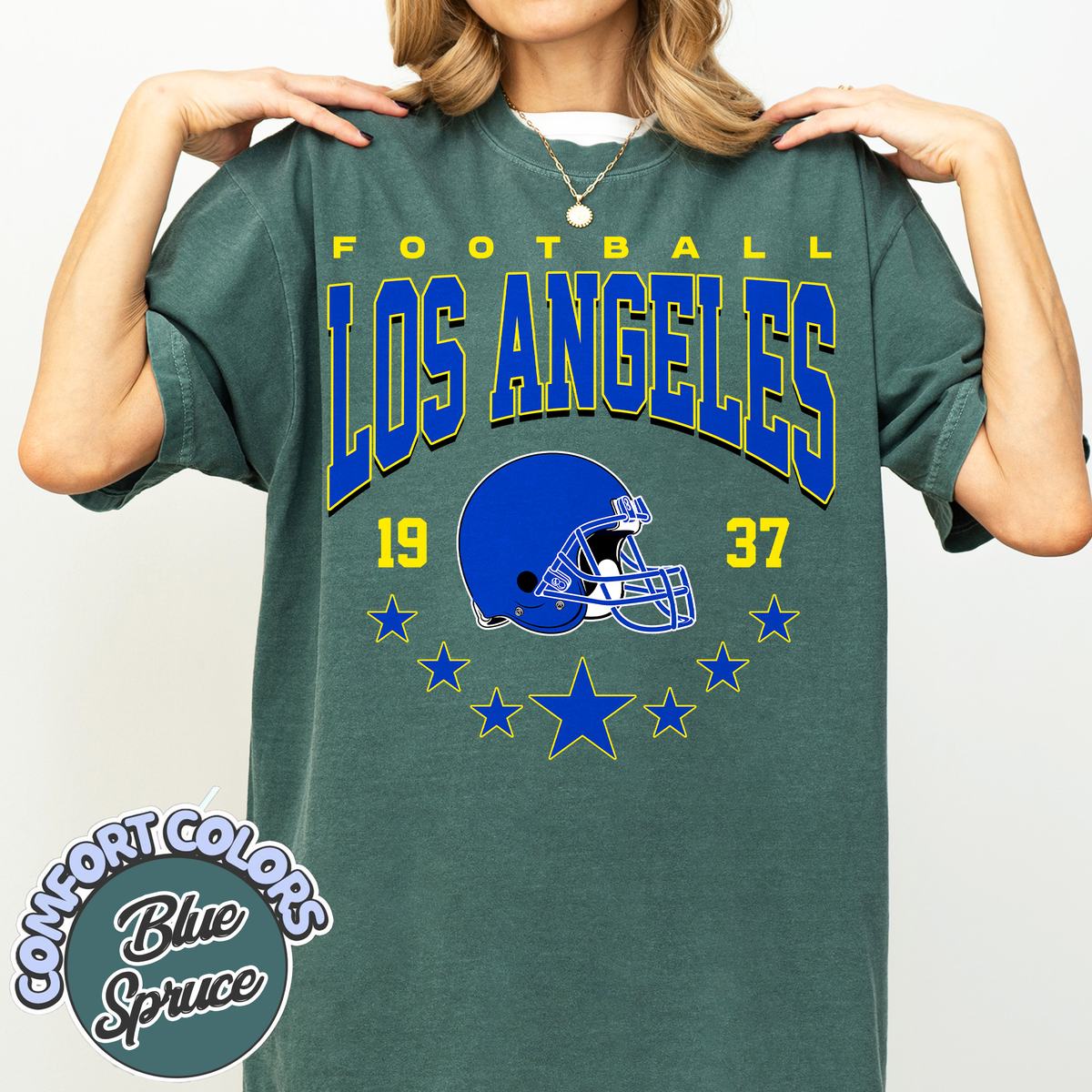 Unisex Los Angeles football vintage t-shirt for men and women