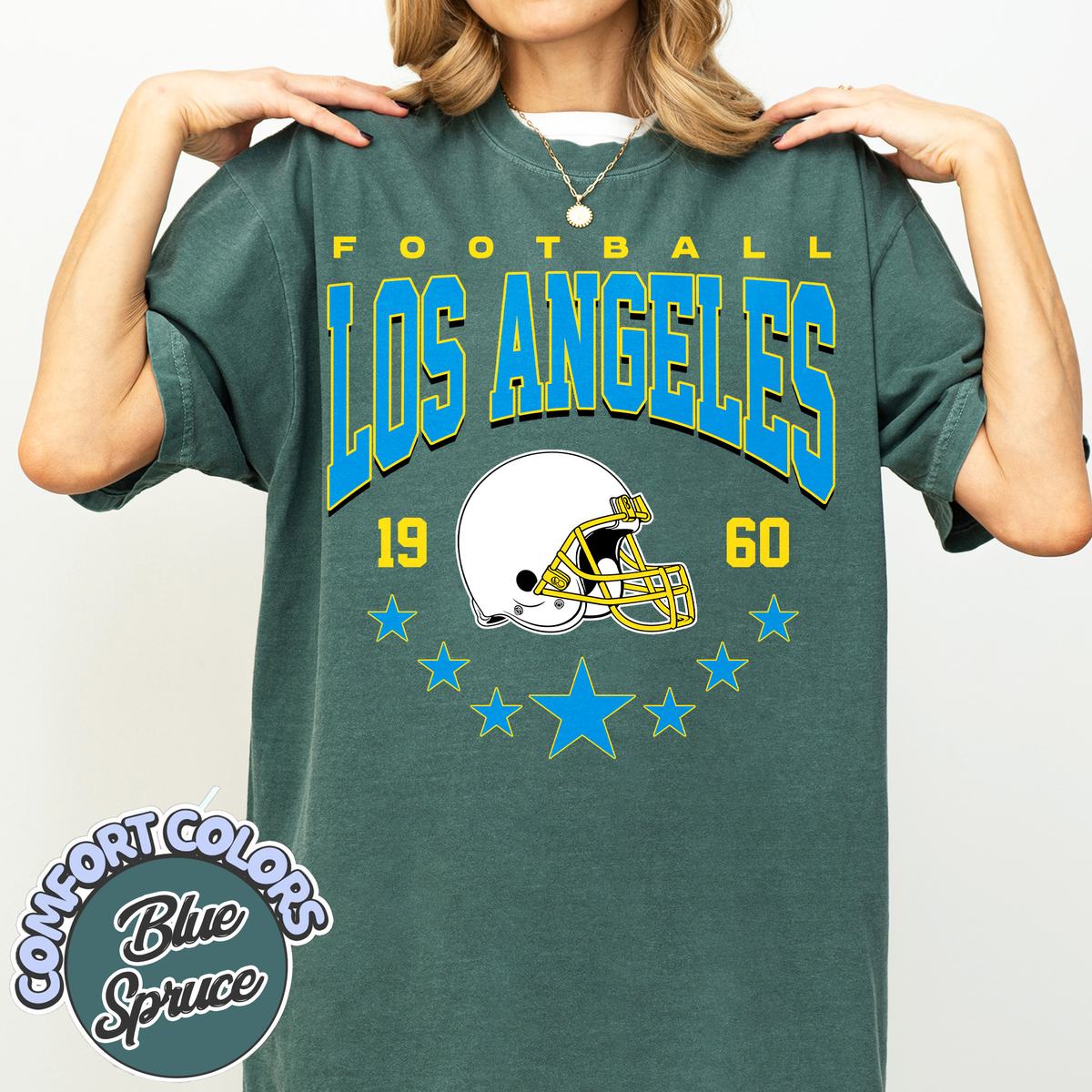 Unisex Los Angeles football vintage t-shirt for men and women