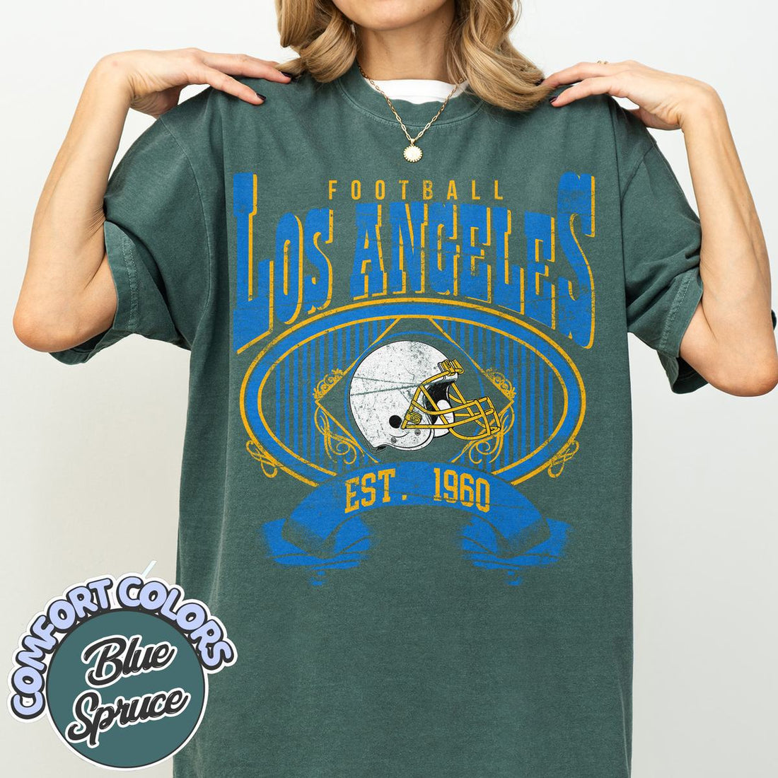 Unisex Los Angeles football vintage t-shirt for men and women