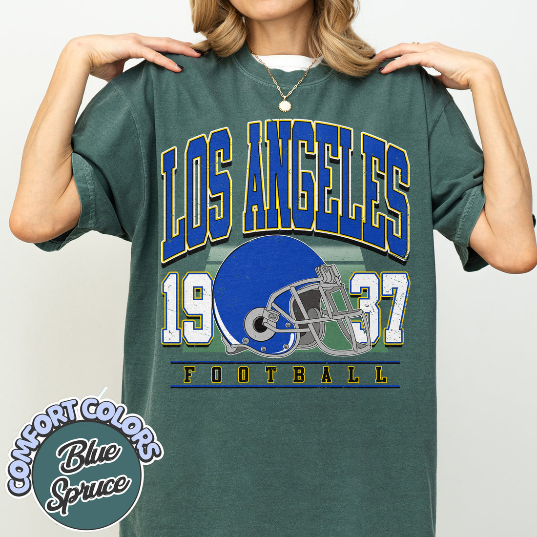 Unisex Los Angeles football vintage t-shirt for men and women