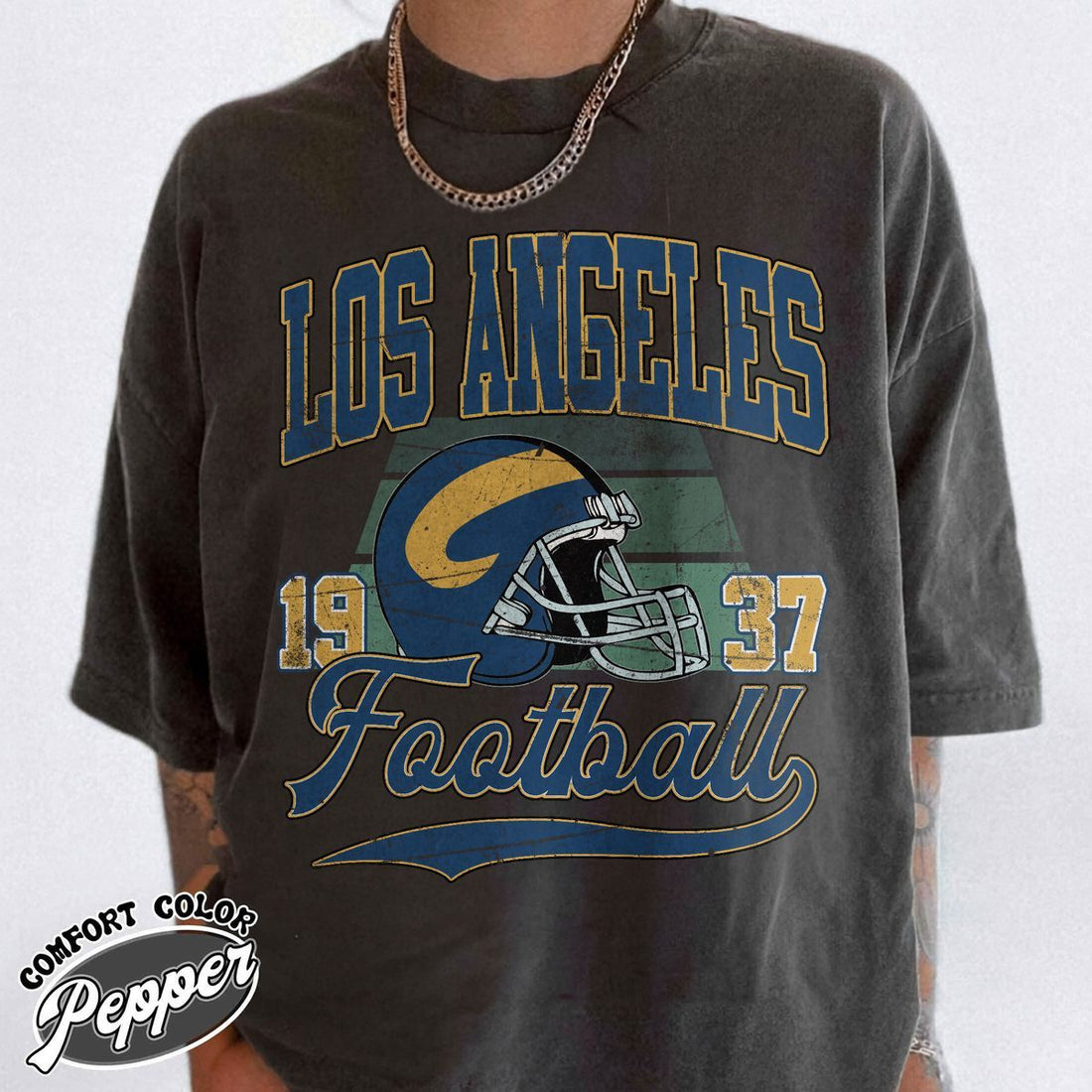 Unisex Los Angeles football vintage t-shirt for men and women