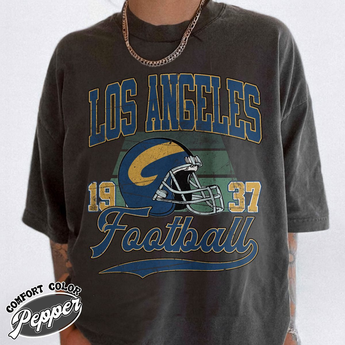 Unisex Los Angeles football vintage t-shirt for men and women