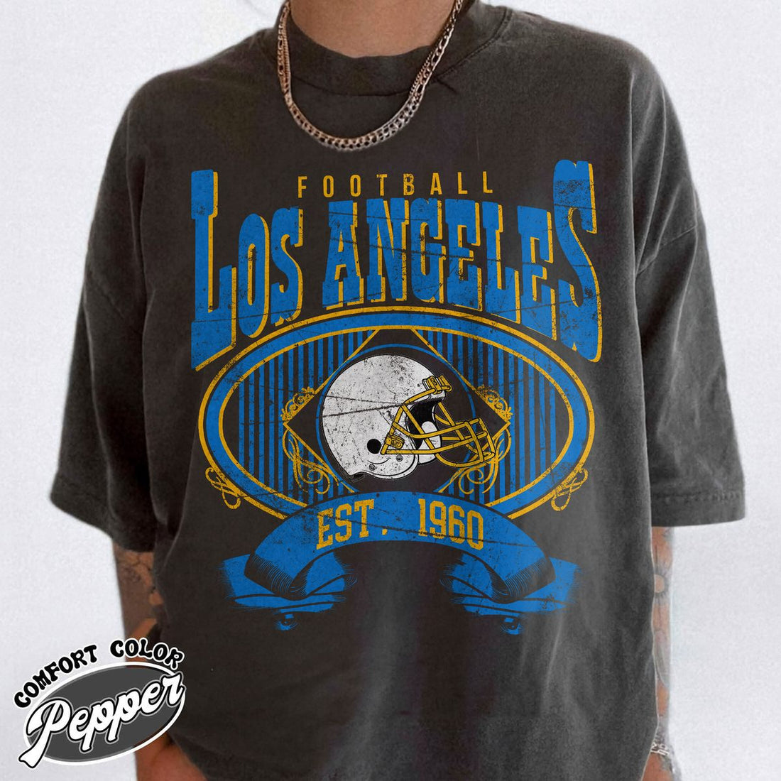 Unisex Los Angeles football vintage t-shirt for men and women