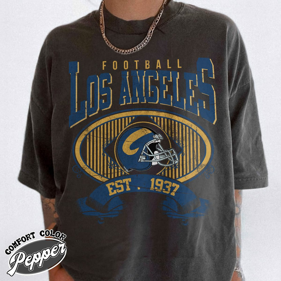Unisex Los Angeles football vintage t-shirt for men and women