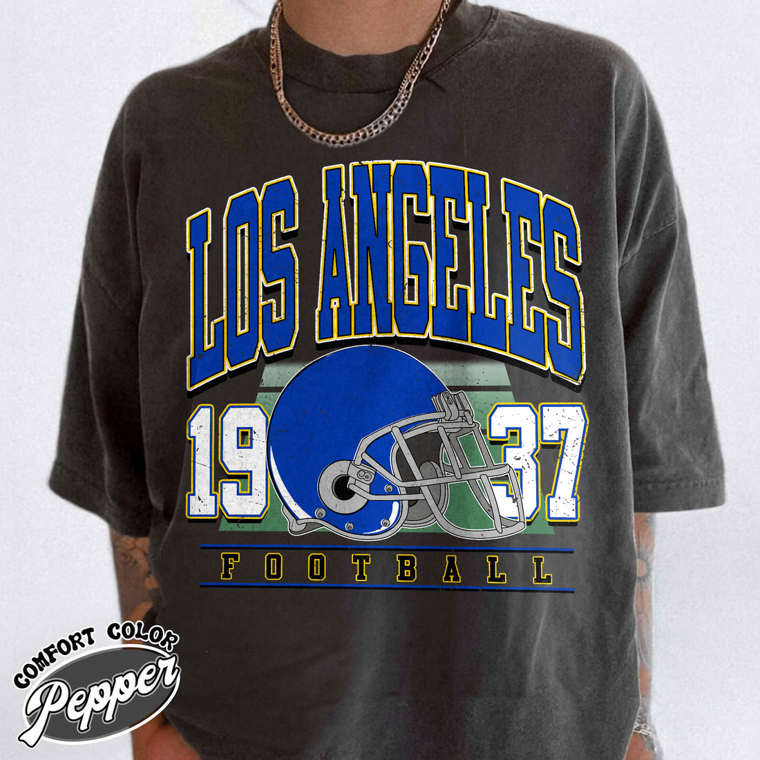 Unisex Los Angeles football vintage t-shirt for men and women