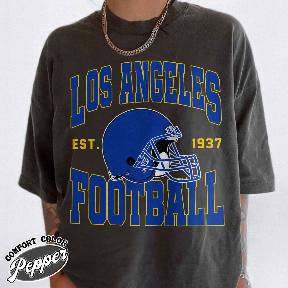 Unisex Los Angeles football vintage t-shirt for men and women