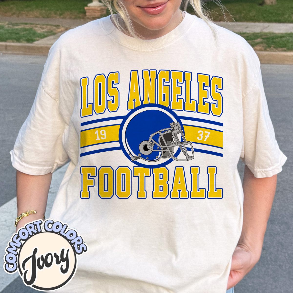 Unisex Los Angeles football vintage t-shirt for men and women
