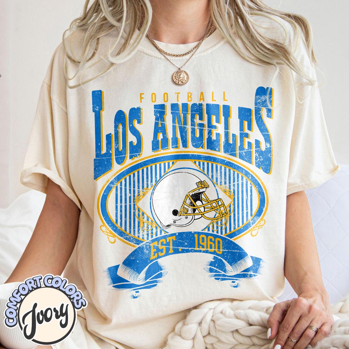 Unisex Los Angeles football vintage t-shirt for men and women