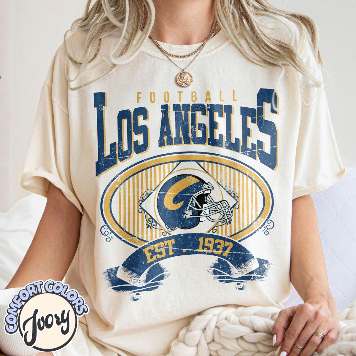Unisex Los Angeles football vintage t-shirt for men and women