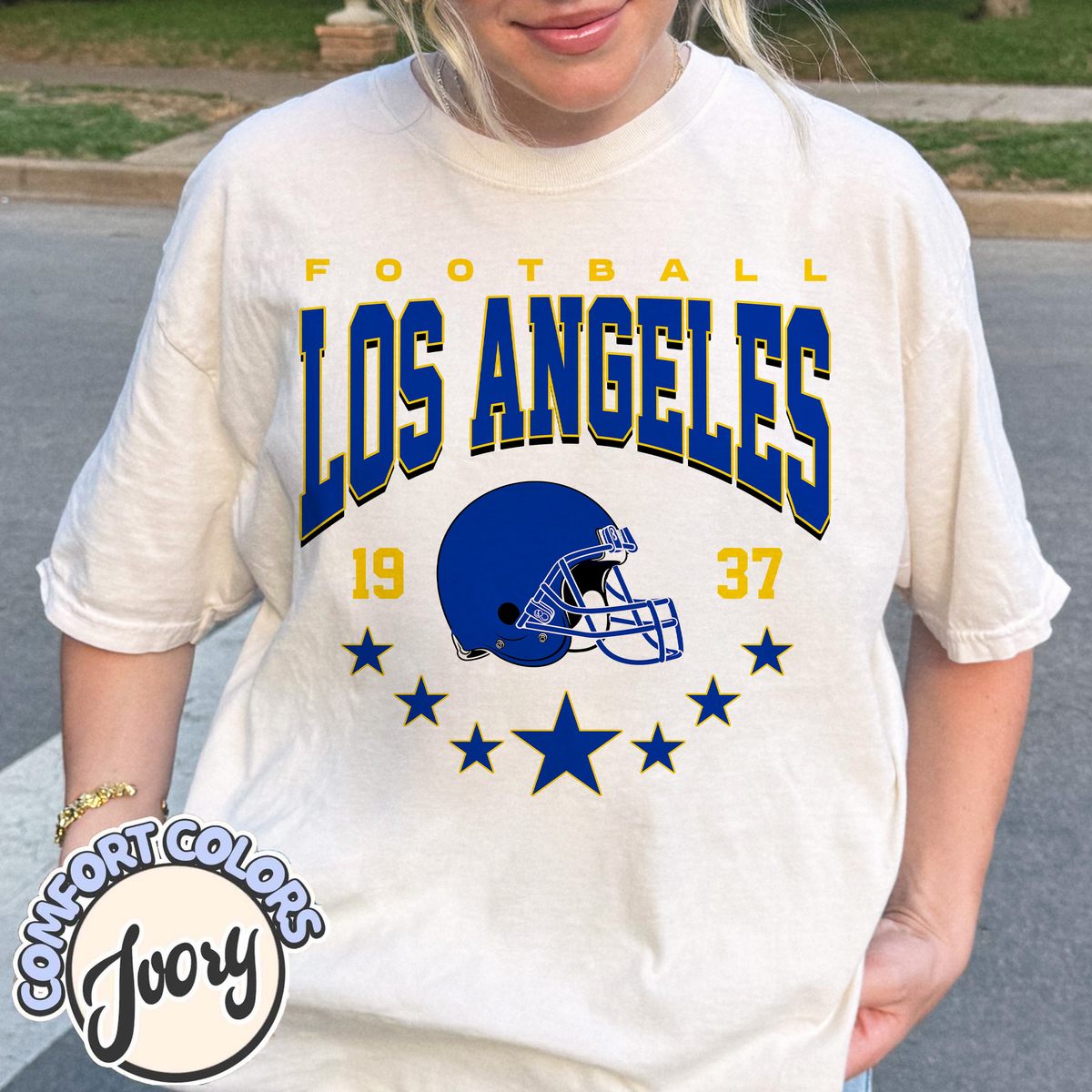 Unisex Los Angeles football vintage t-shirt for men and women