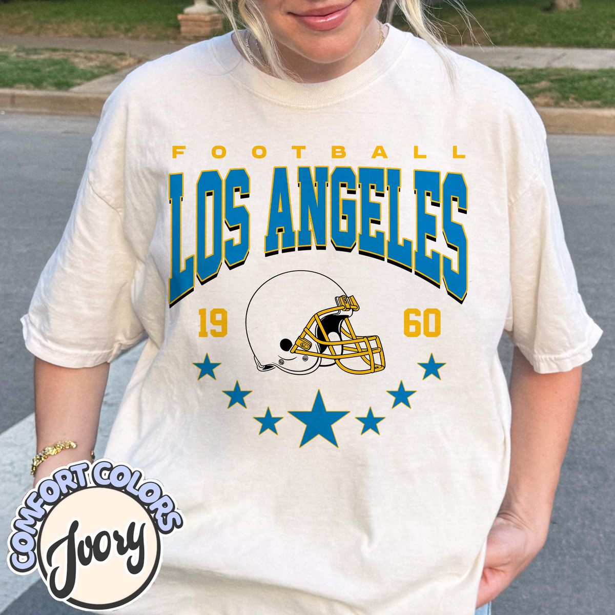 Unisex Los Angeles football vintage t-shirt for men and women