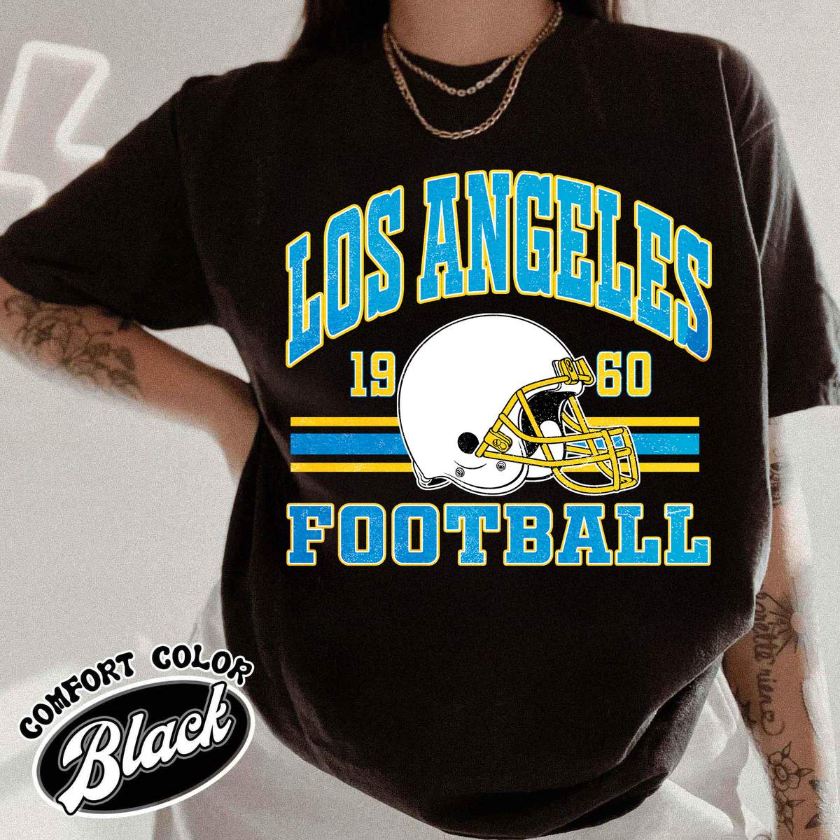 Unisex Los Angeles football vintage t-shirt for men and women