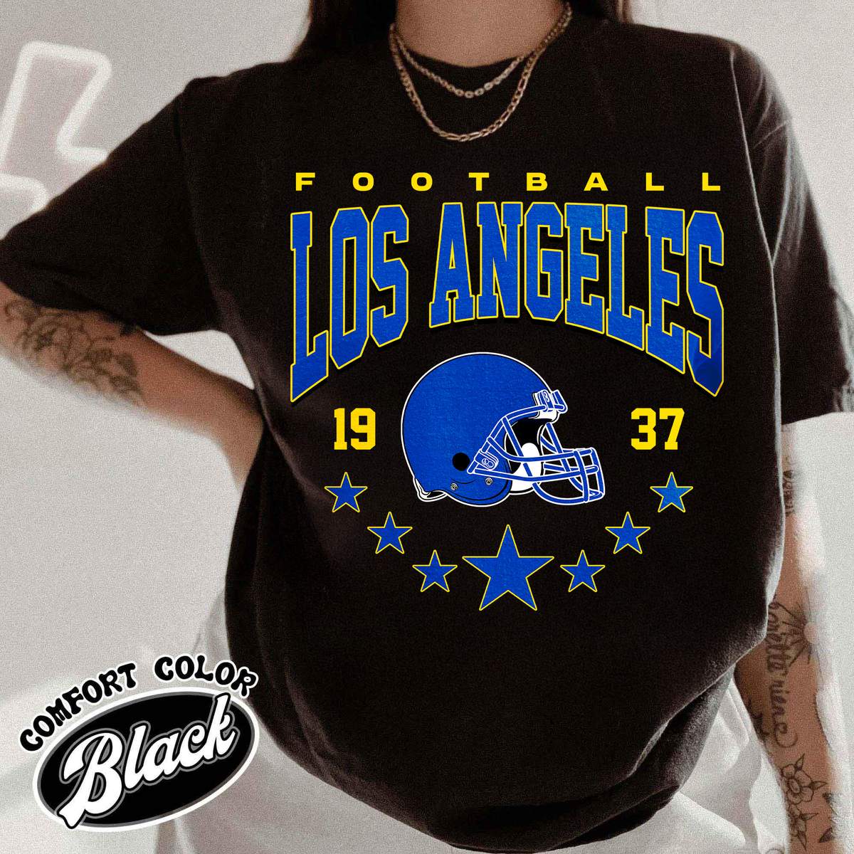Unisex Los Angeles football vintage t-shirt for men and women