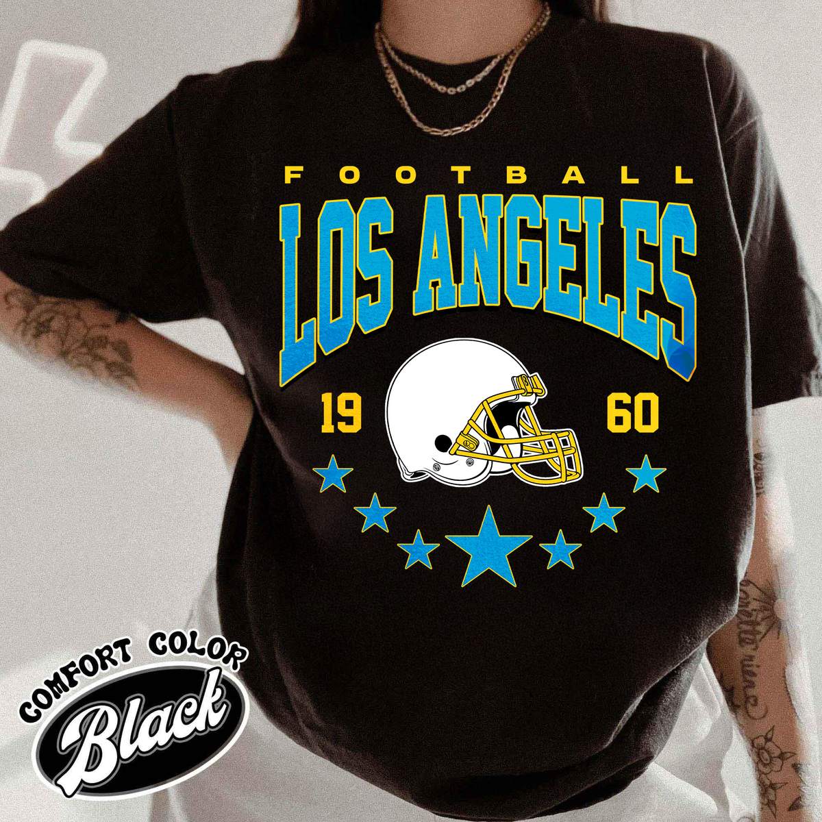 Unisex Los Angeles football vintage t-shirt for men and women