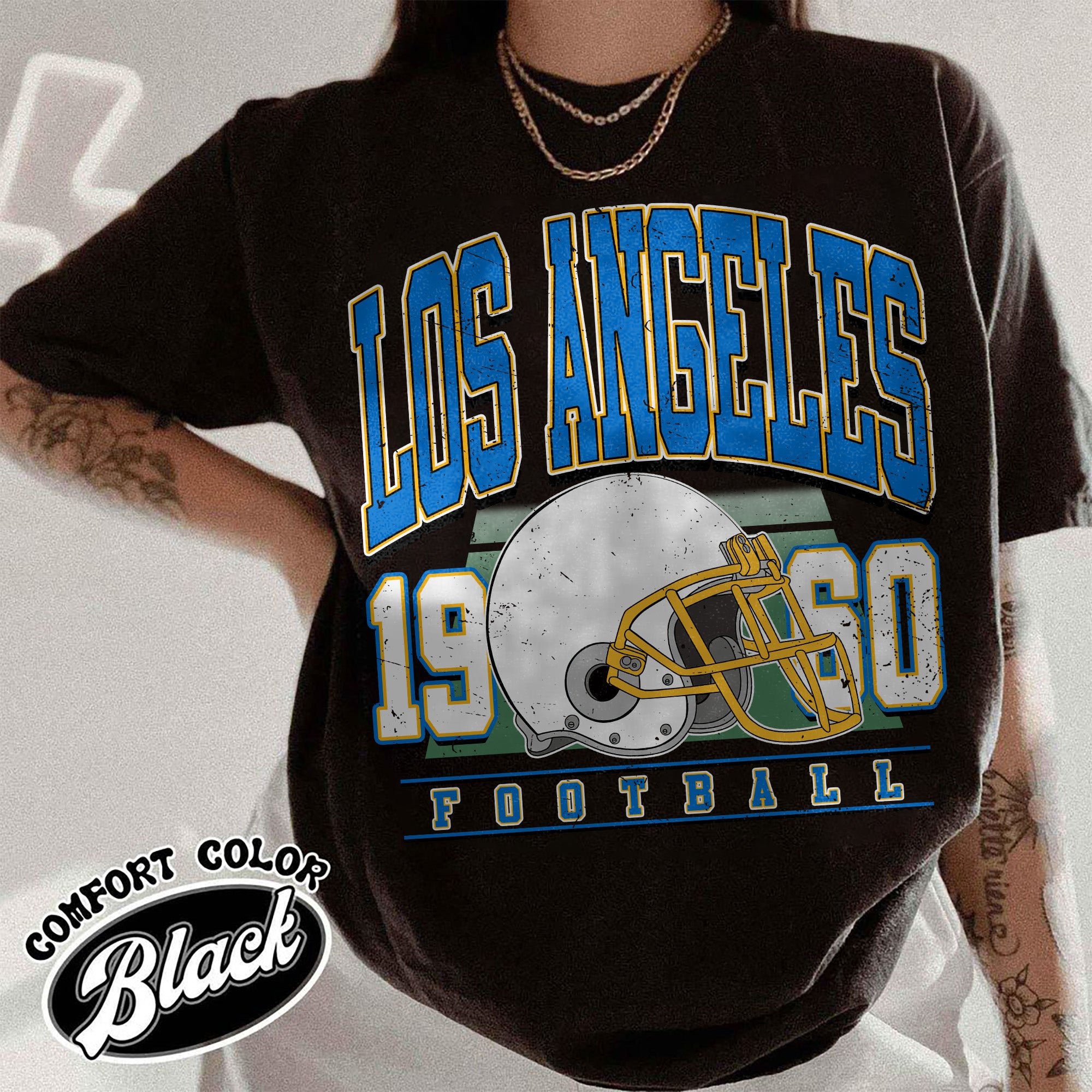 Unisex Los Angeles football vintage t-shirt for men and women