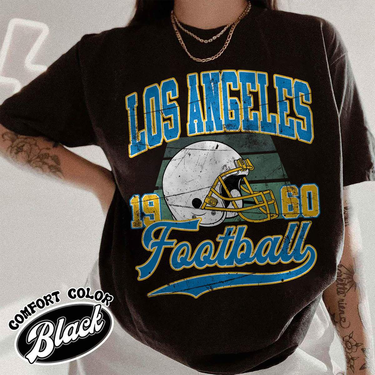 Unisex Los Angeles football vintage t-shirt for men and women