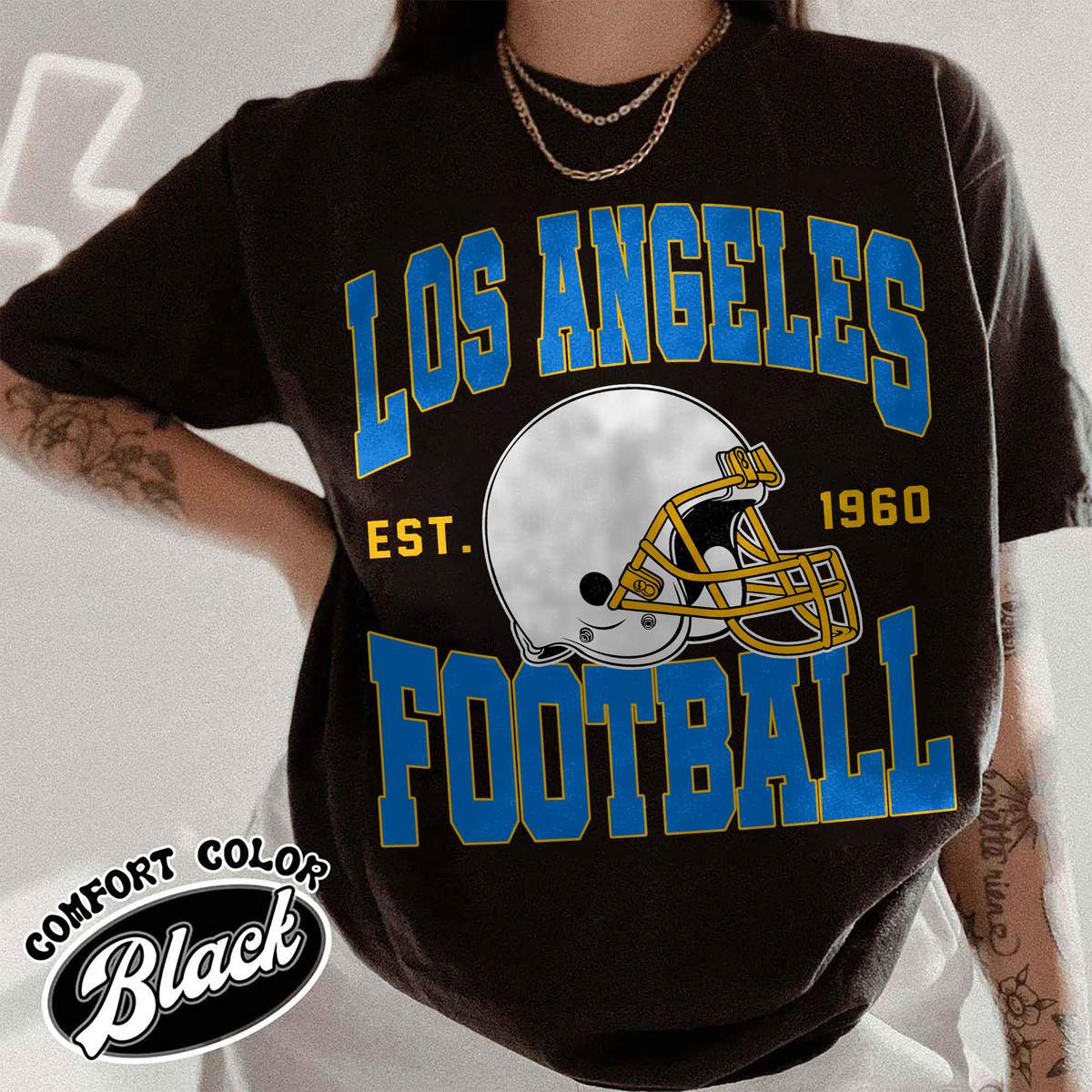 Unisex Los Angeles football vintage t-shirt for men and women