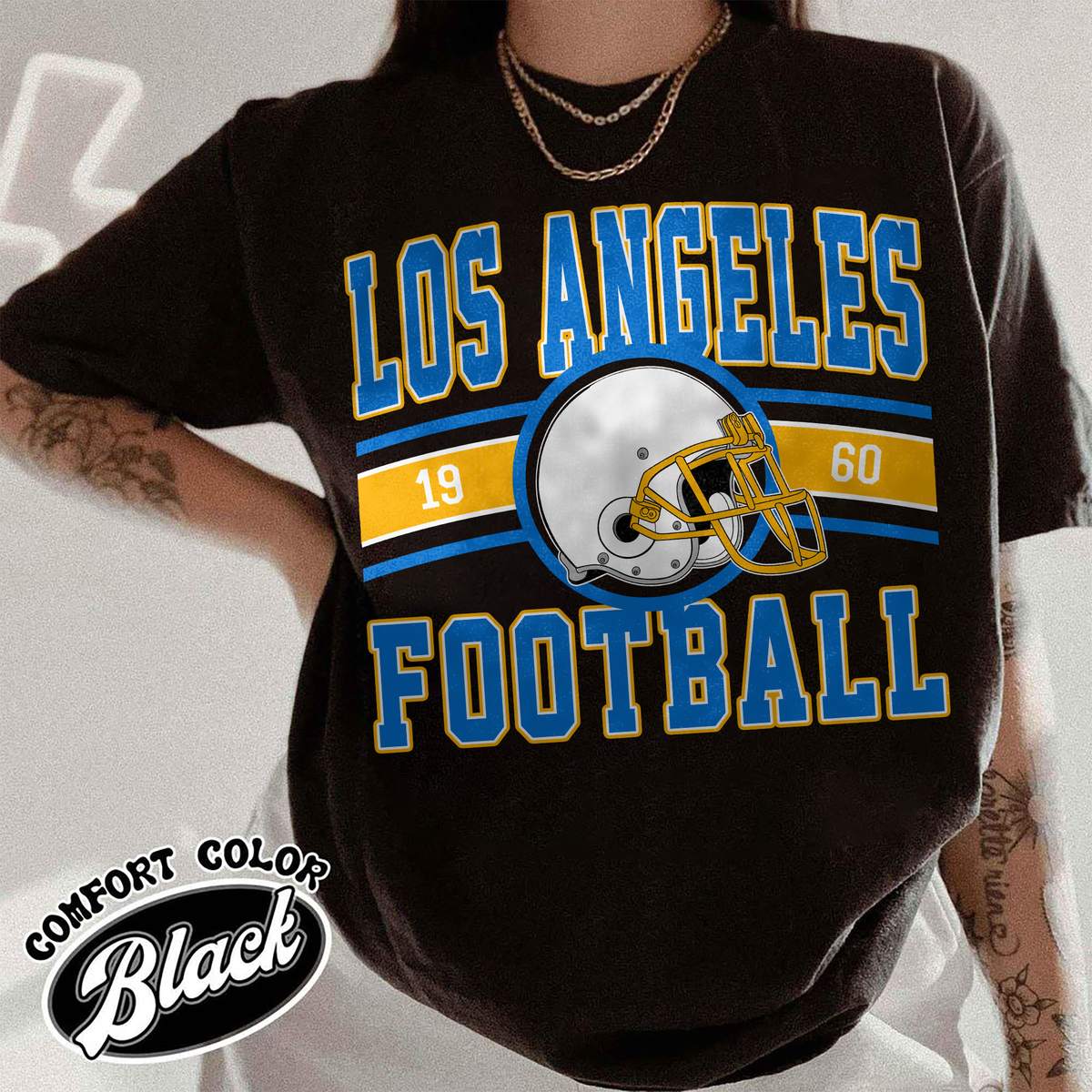 Unisex Los Angeles football vintage t-shirt for men and women