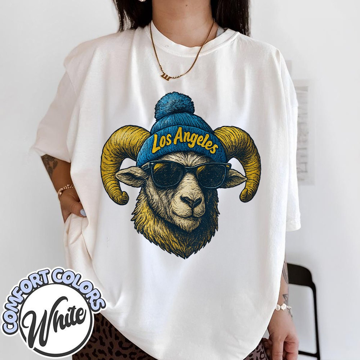 Unisex Los Angeles football vintage t-shirt for men and women