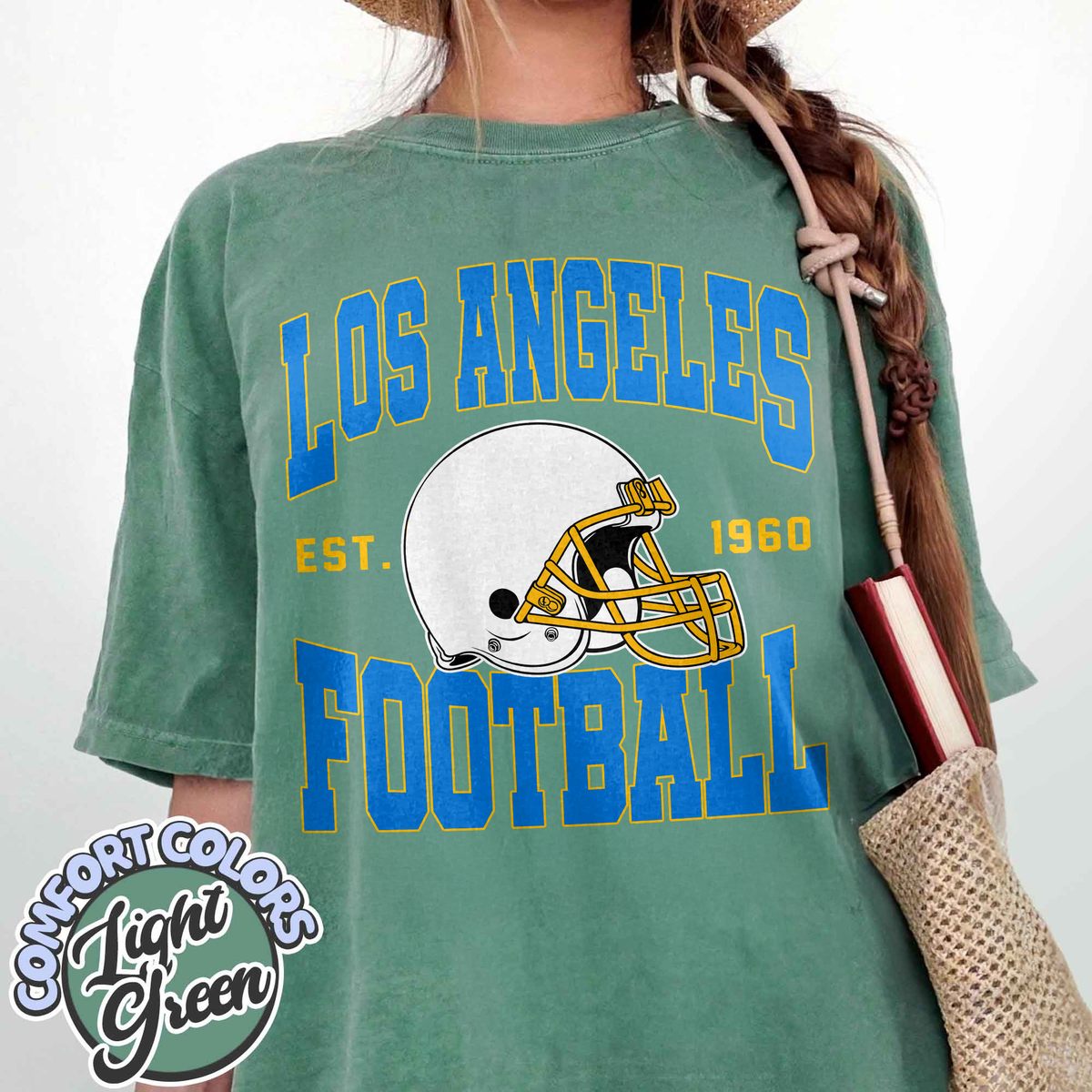 Unisex Los Angeles football vintage t-shirt for men and women
