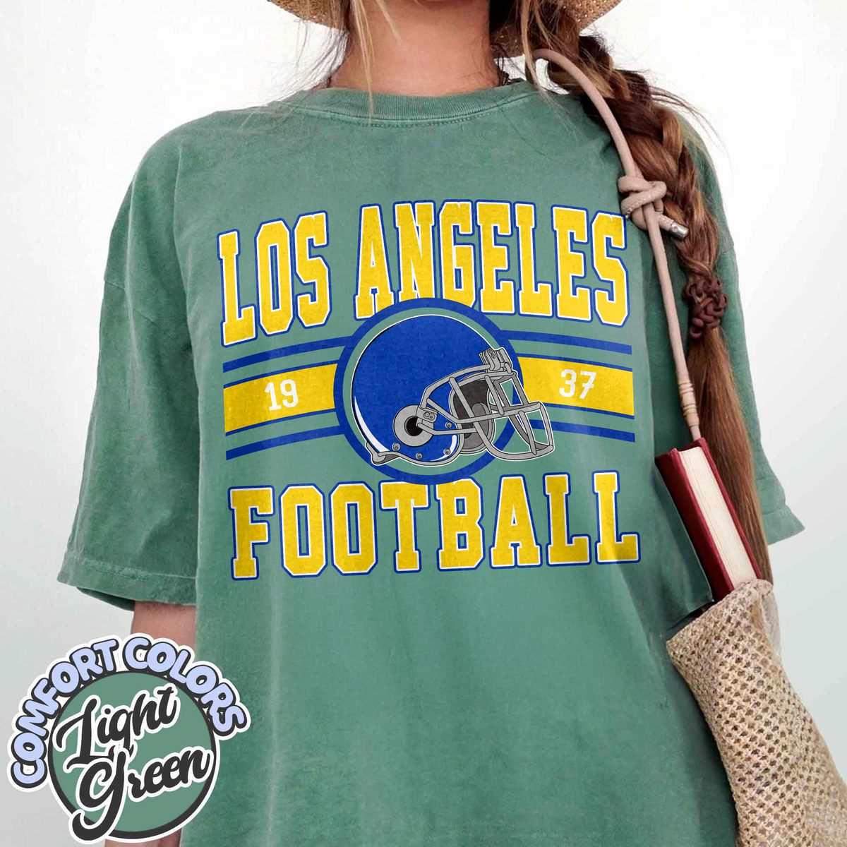 Unisex Los Angeles football vintage t-shirt for men and women