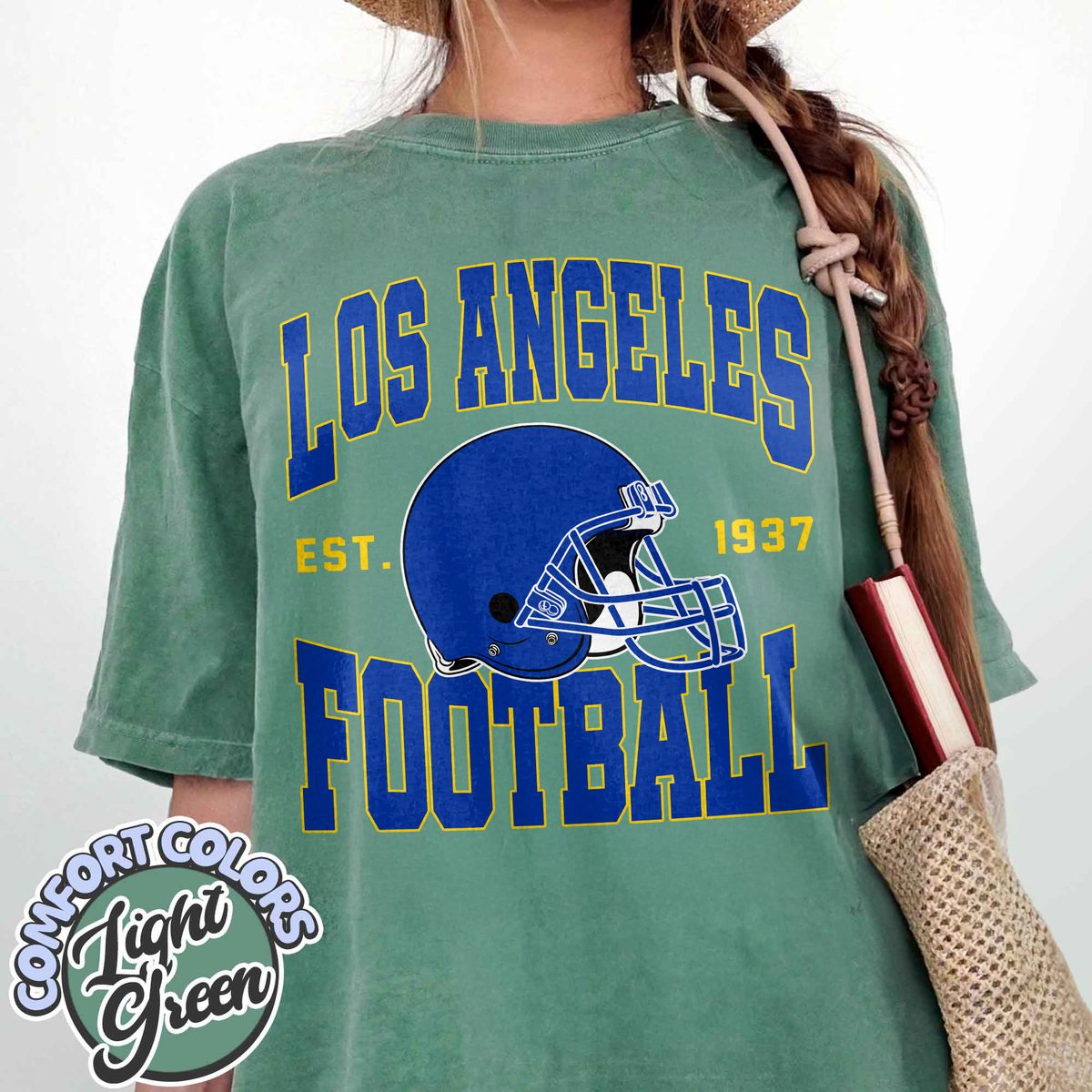 Unisex Los Angeles football vintage t-shirt for men and women