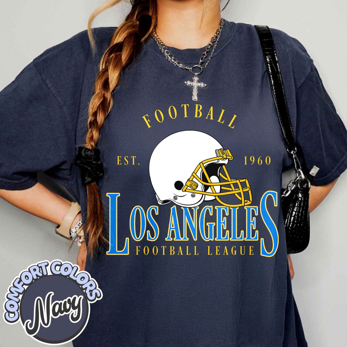 Unisex Los Angeles football vintage t-shirt for men and women