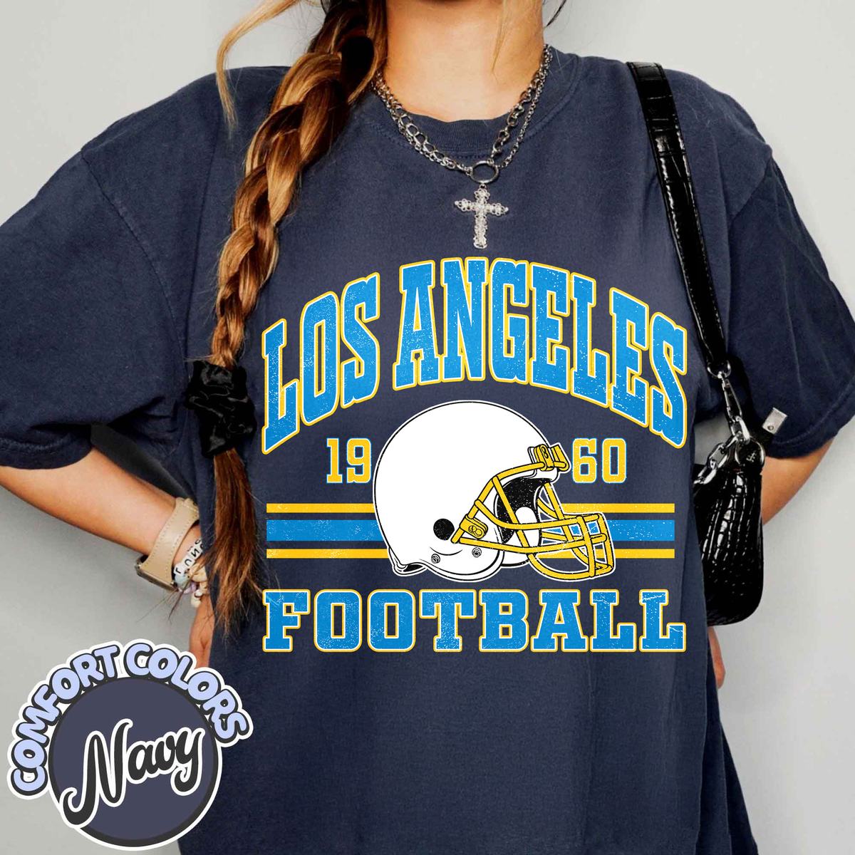 Unisex Los Angeles football vintage t-shirt for men and women