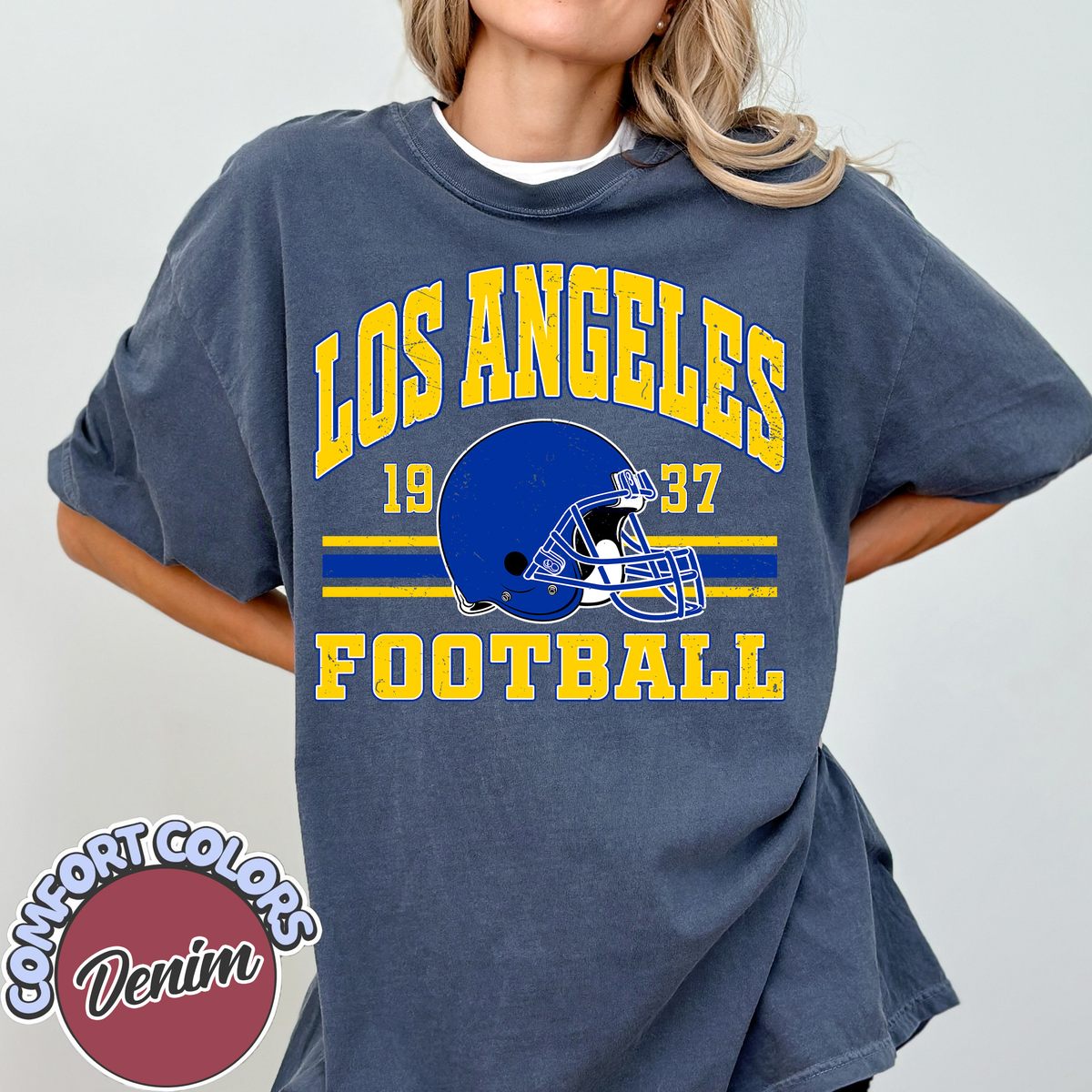 Unisex Los Angeles football vintage t-shirt for men and women