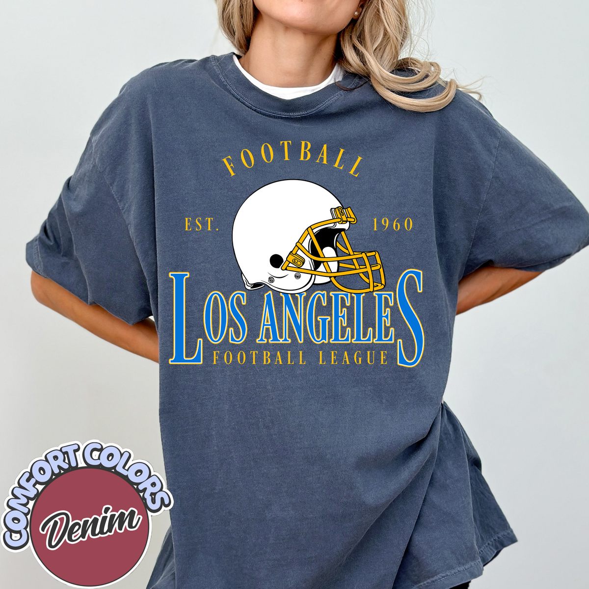 Unisex Los Angeles football vintage t-shirt for men and women