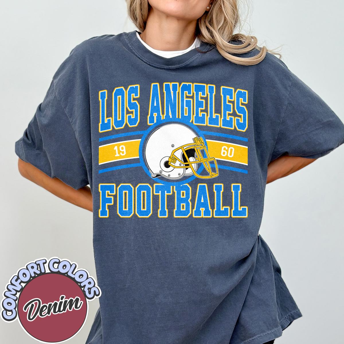 Unisex Los Angeles football vintage t-shirt for men and women