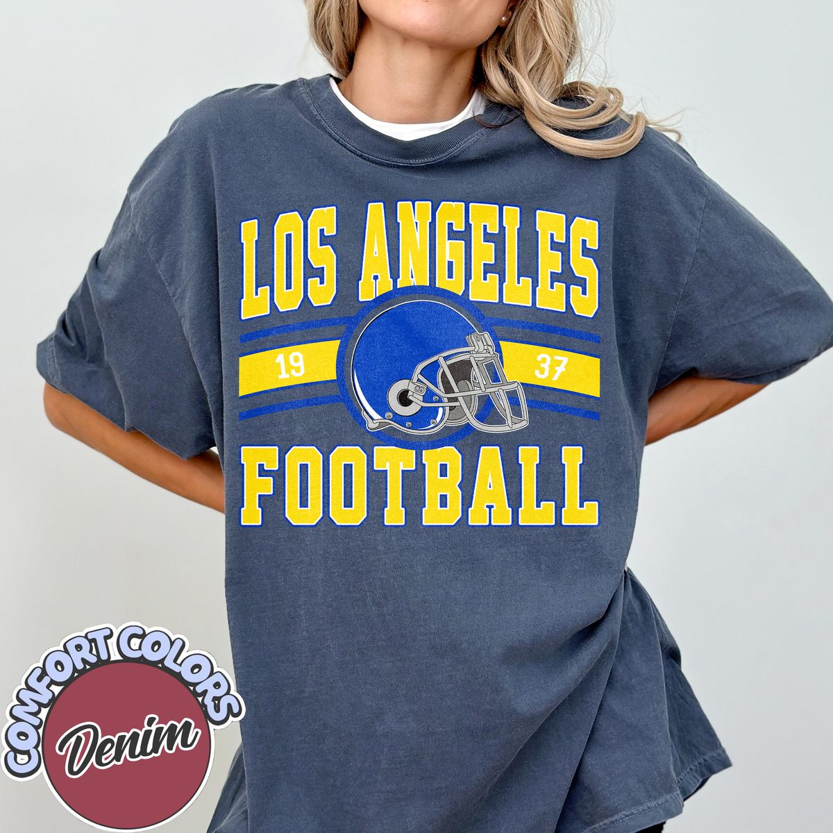 Unisex Los Angeles football vintage t-shirt for men and women