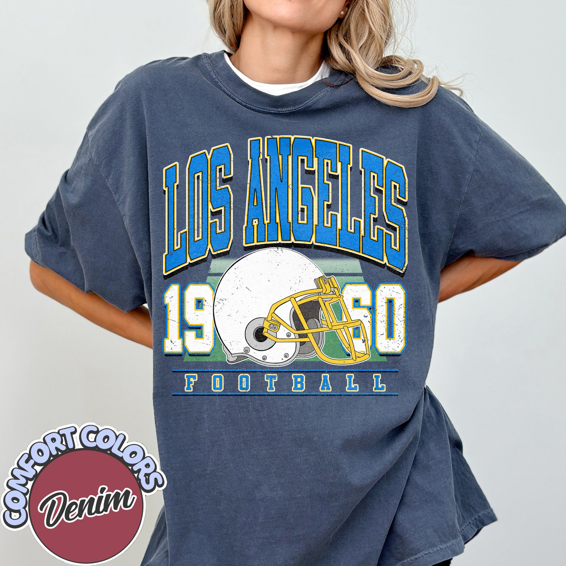 Unisex Los Angeles football vintage t-shirt for men and women