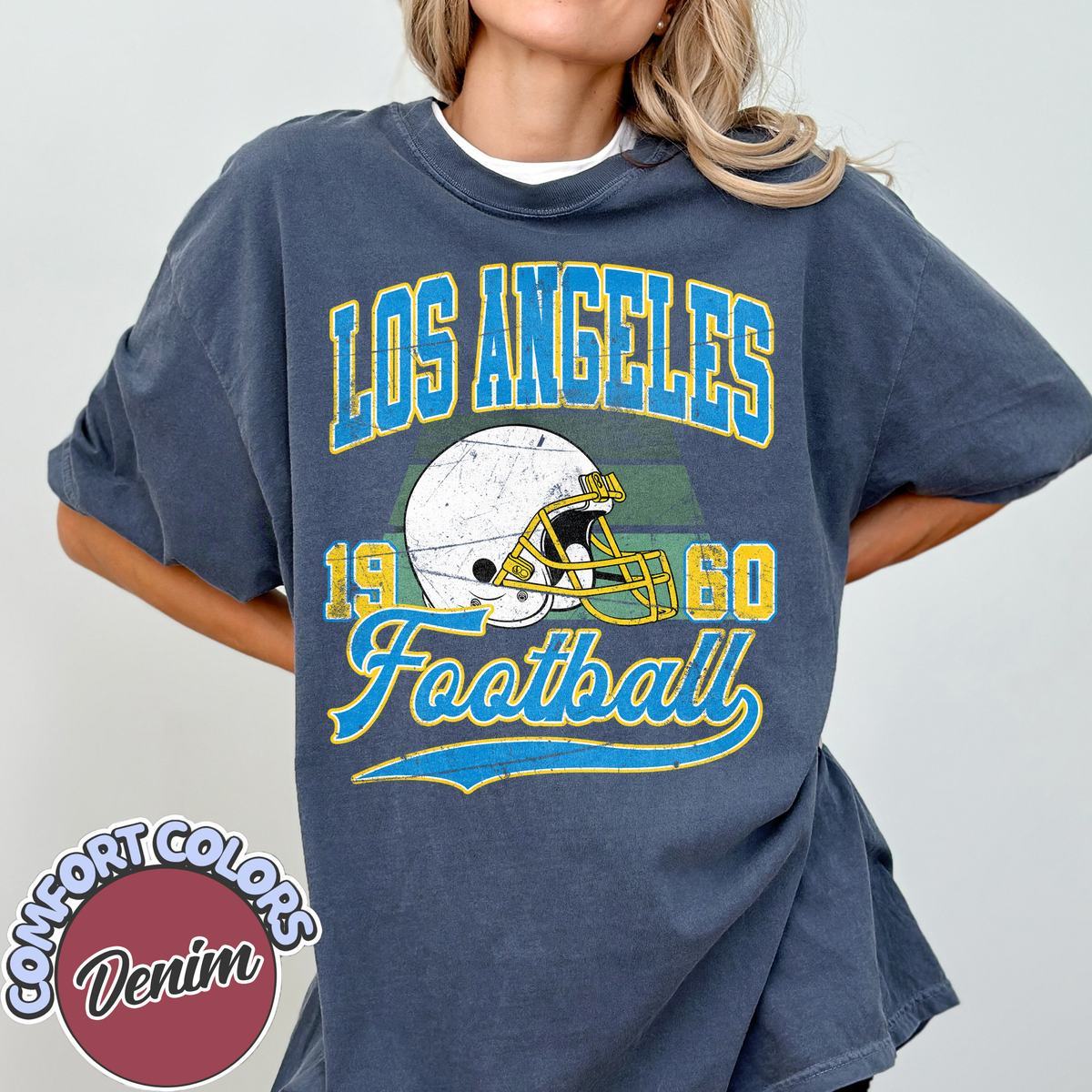 Unisex Los Angeles football vintage t-shirt for men and women