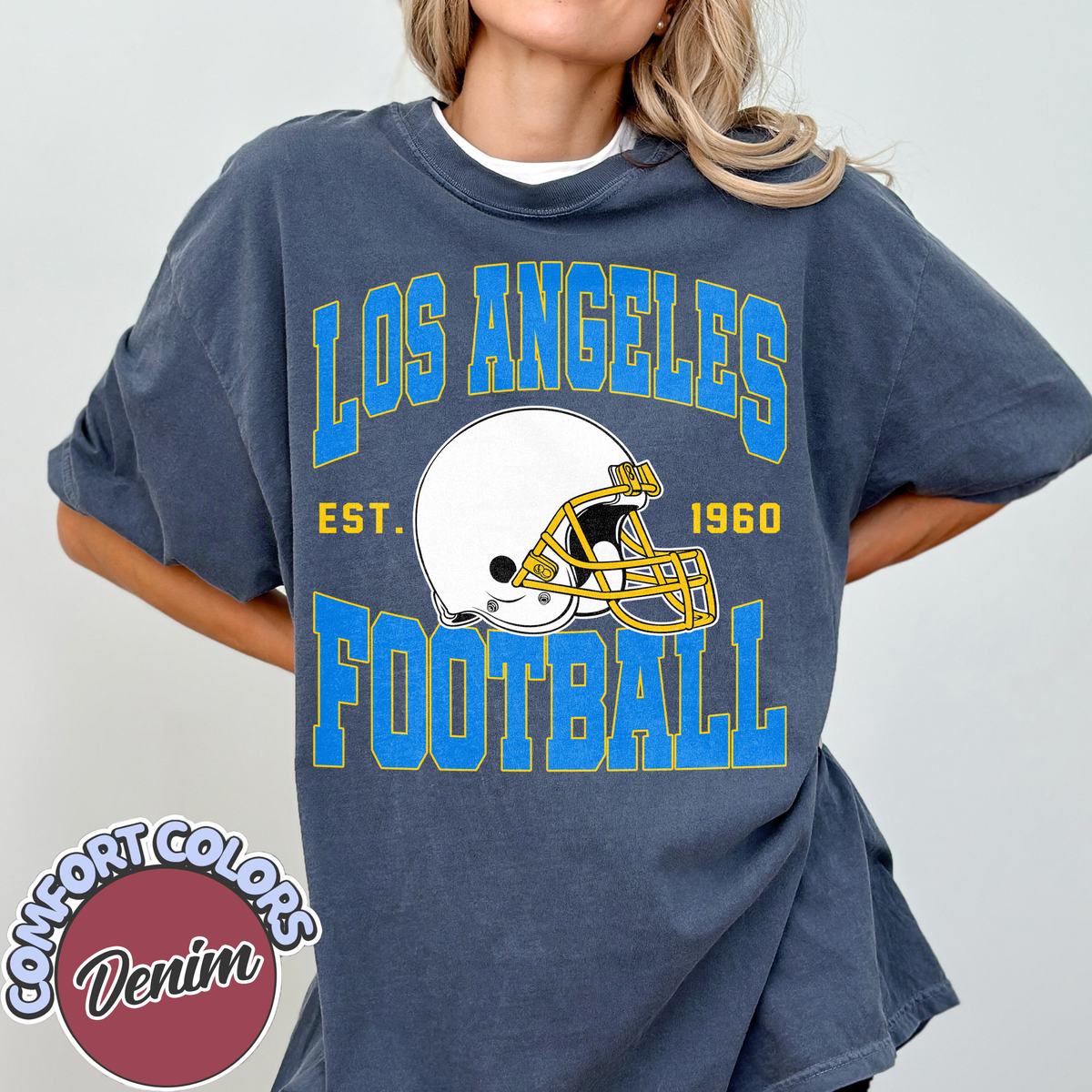 Unisex Los Angeles football vintage t-shirt for men and women