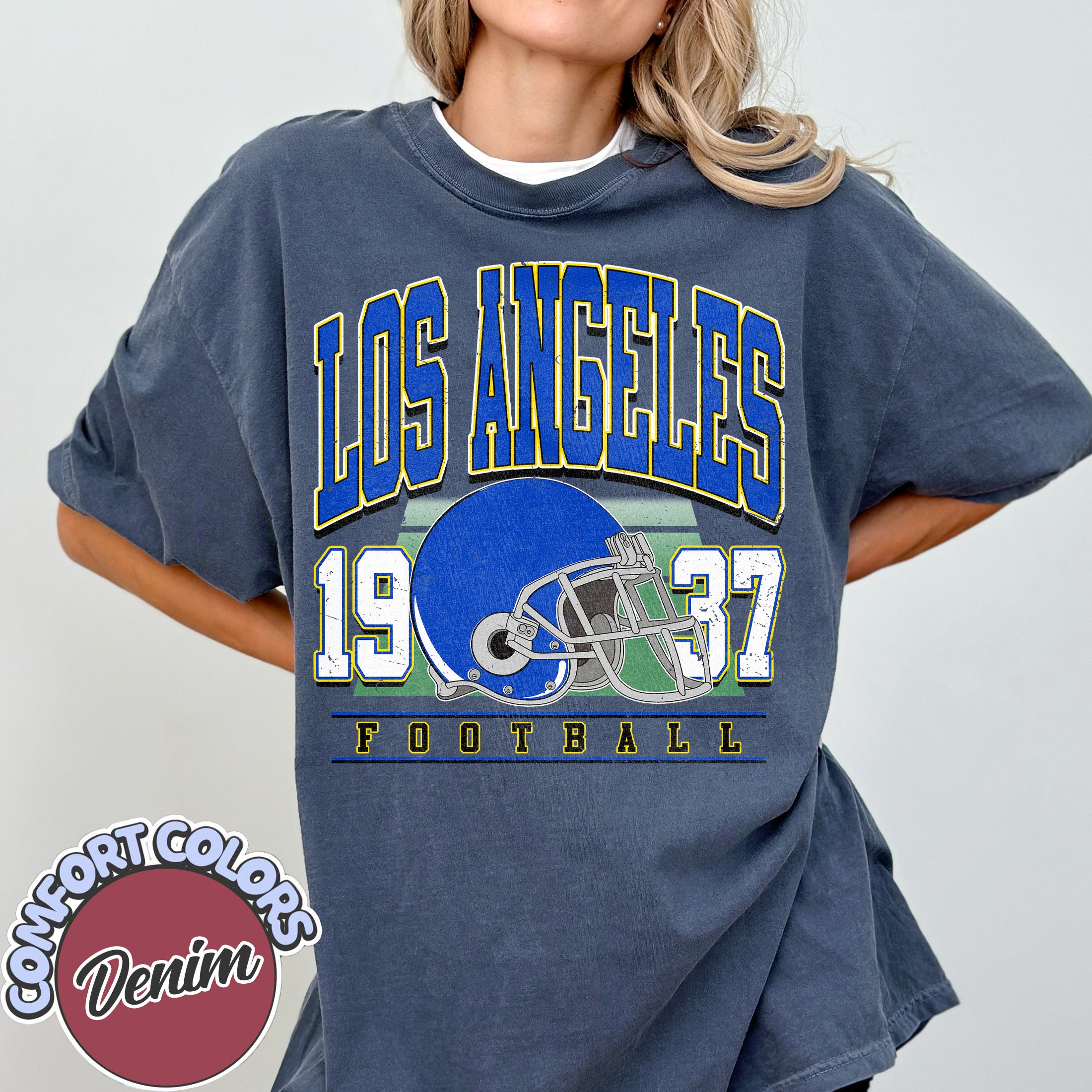 Unisex Los Angeles football vintage t-shirt for men and women