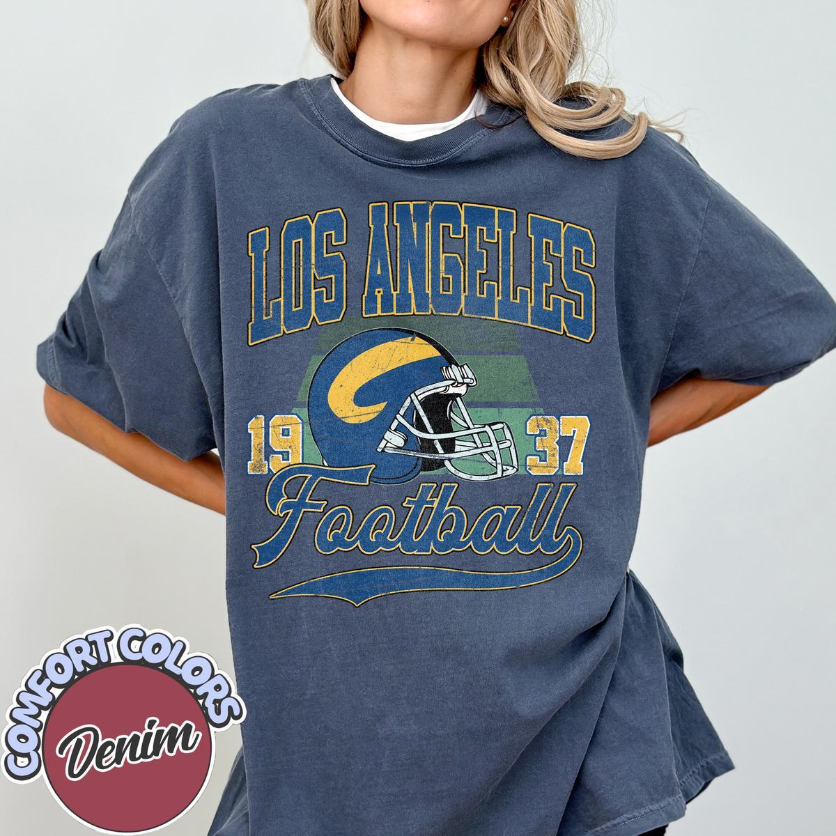 Unisex Los Angeles football vintage t-shirt for men and women