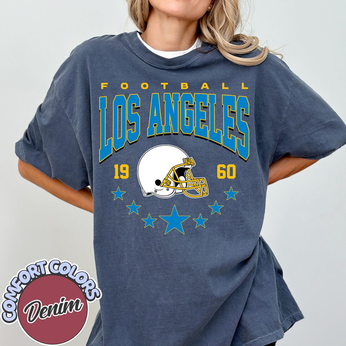 Unisex Los Angeles football vintage t-shirt for men and women