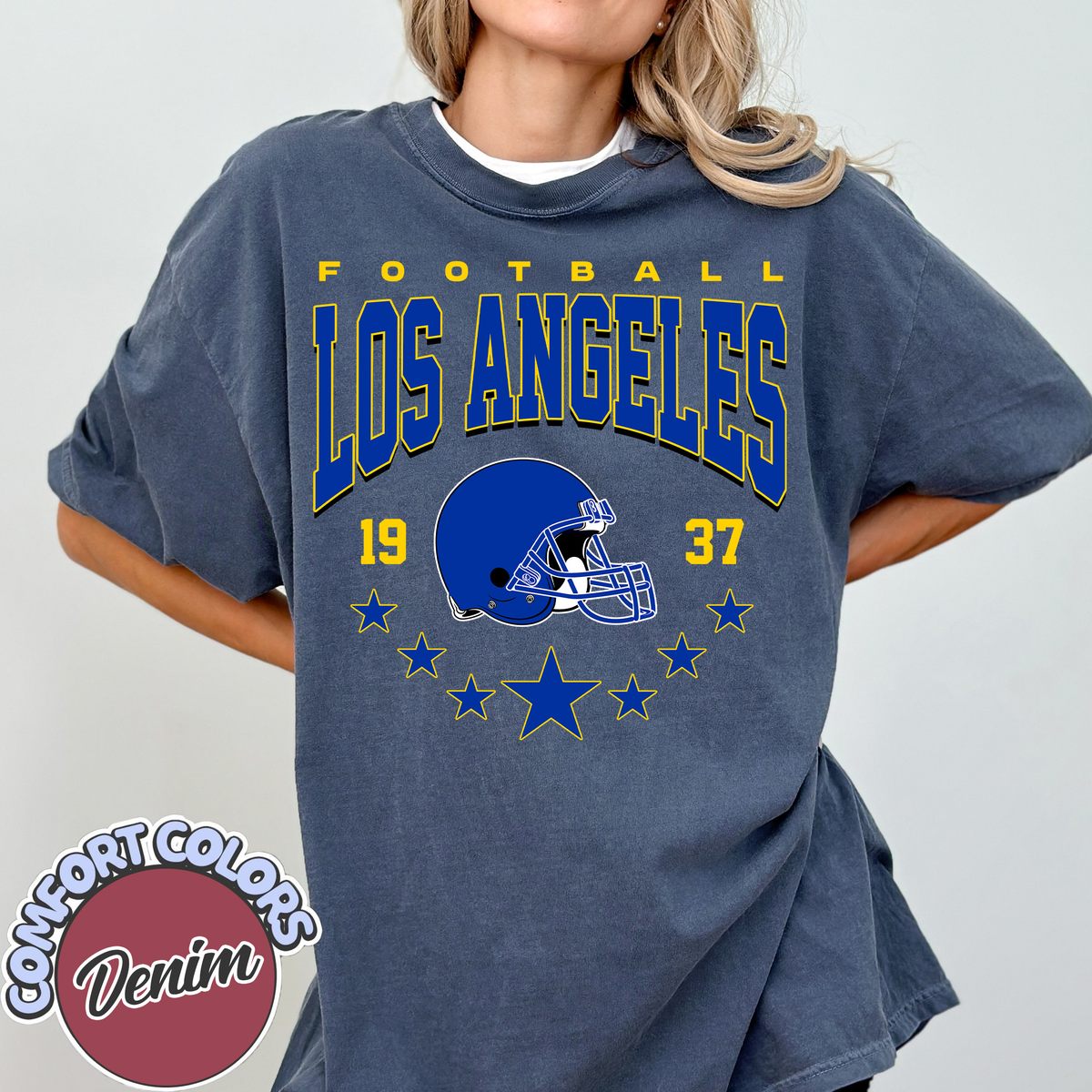 Unisex Los Angeles football vintage t-shirt for men and women